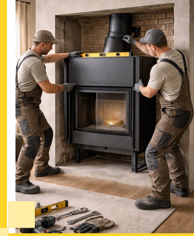 Установка каминных топок в Оренбурге под ключ от 18304 р. | ЭриданРнб