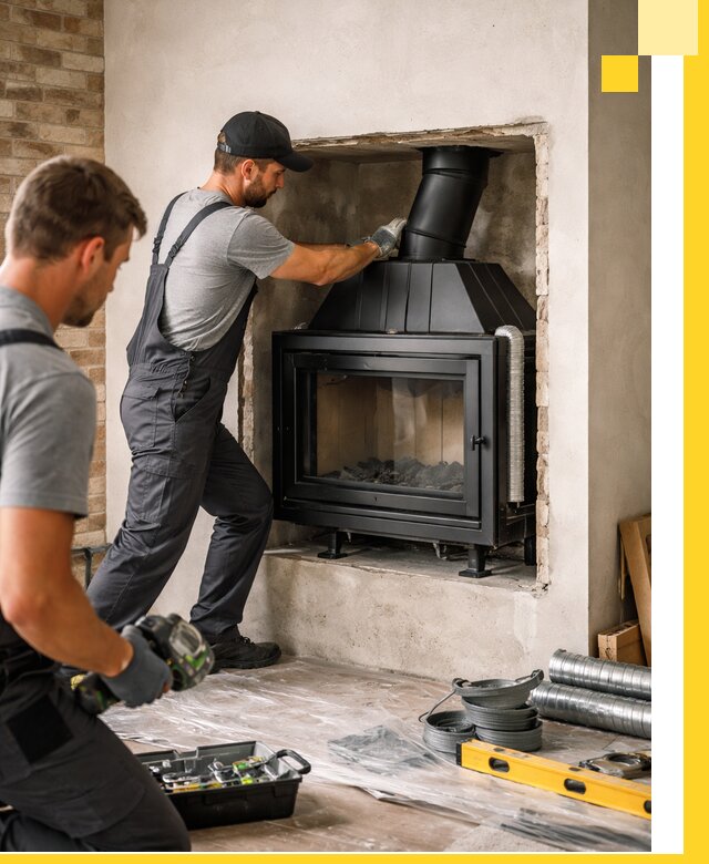 Установка каминных топок в Оренбурге: монтаж, подключение
