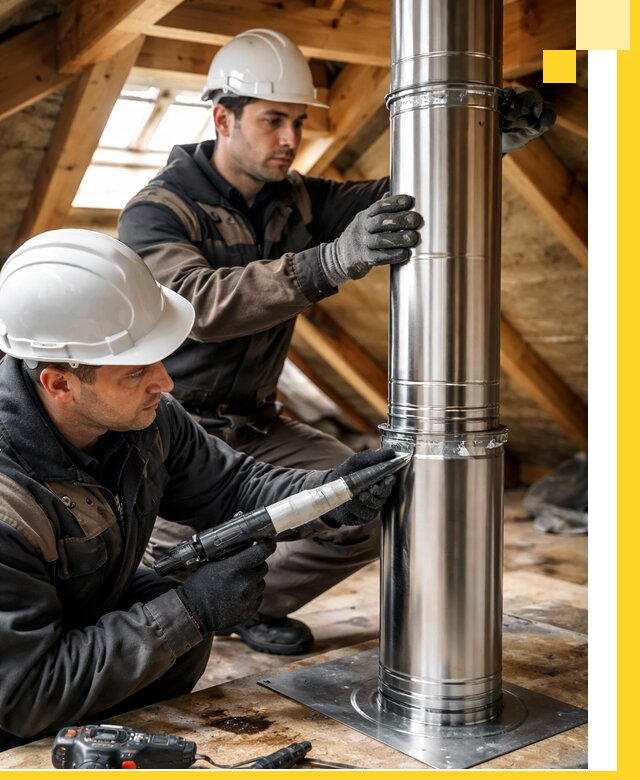 Монтаж дымоходов для каминов в Оренбурге с гарантией качества