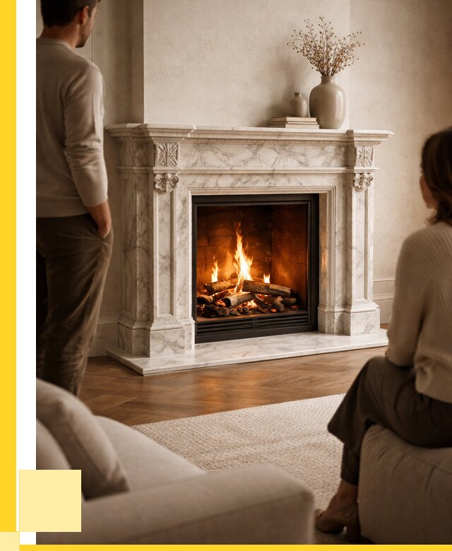 Мраморные камины под ключ в Оренбурге от 254225 р. | ЭриданРнб