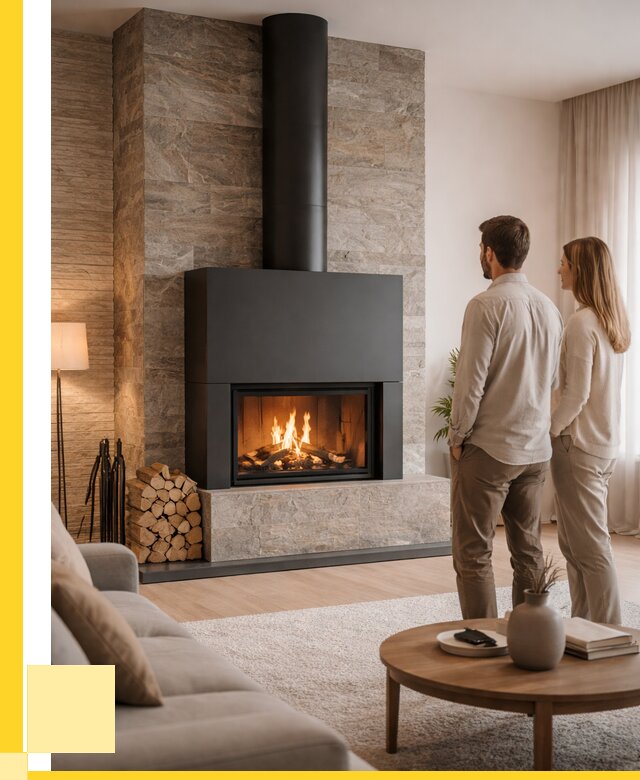 Закрытые камины под ключ в Оренбурге от 122028 р., ЭриданРнб