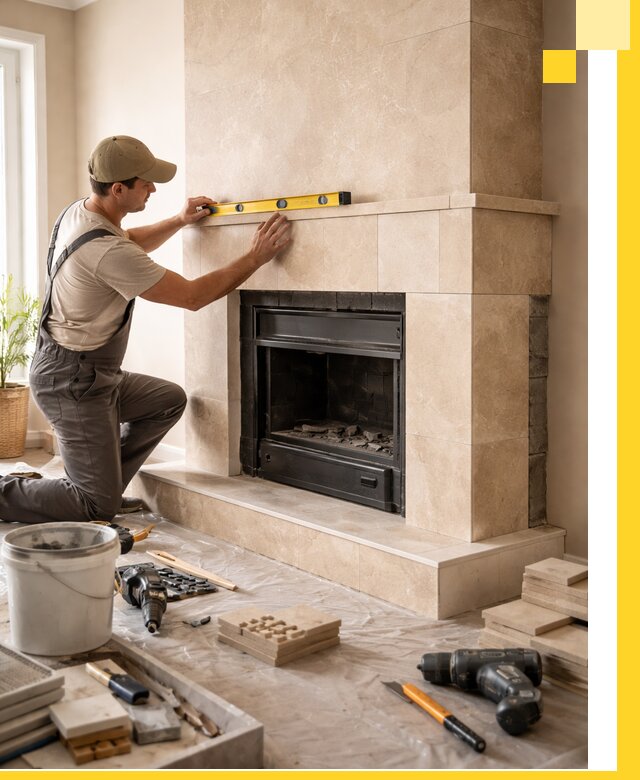 Установка и монтаж каминов в частном доме под ключ в Оренбурге