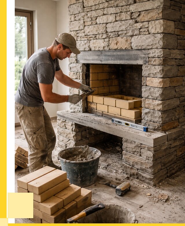 Кладка каминов и камина в Оренбурге от 25423 р. ЭриданРнб