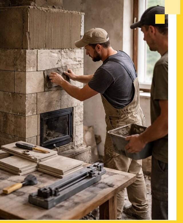 Профессиональная облицовка печей в Оренбурге: керамика и камень