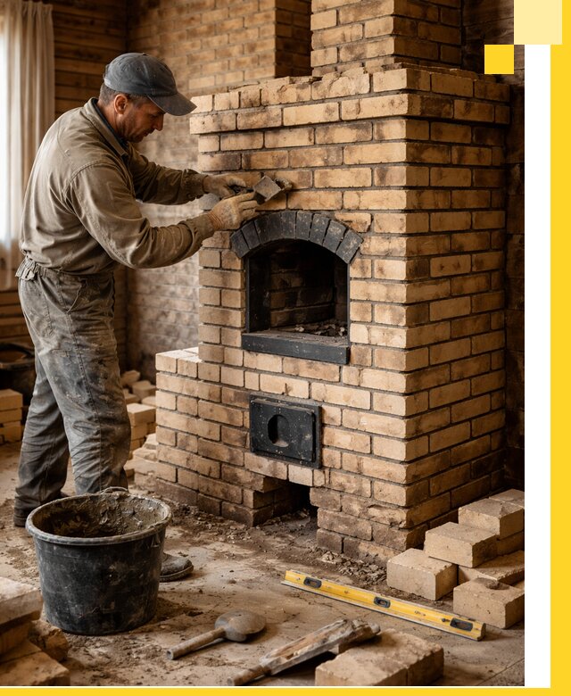 Кирпичные печи под ключ в Оренбурге: проектирование и кладка
