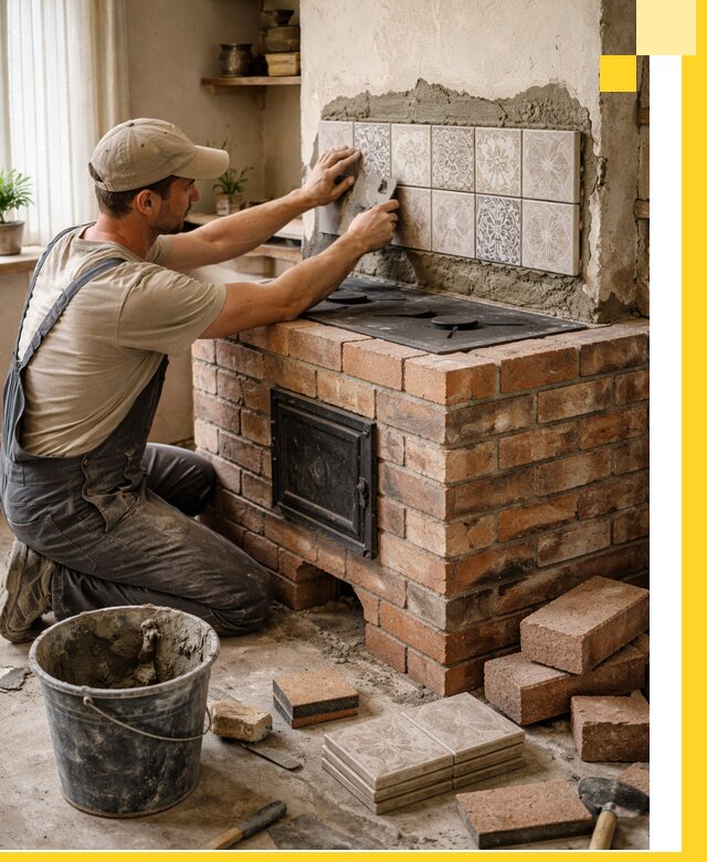 Печи с плитой на заказ монтаж гарантия и сервис в Оренбурге