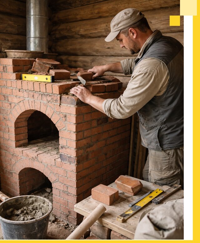 Изготовление и установка русских печей в Оренбурге под ключ