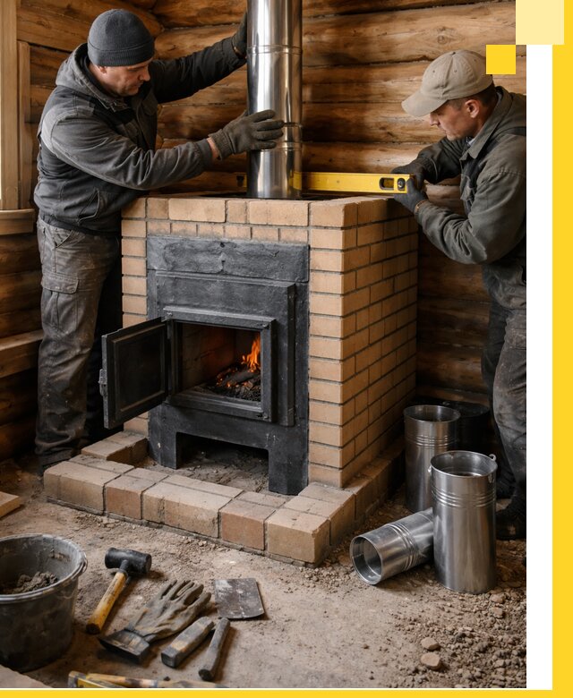 Проектирование, изготовление и установка банных печей в Оренбурге