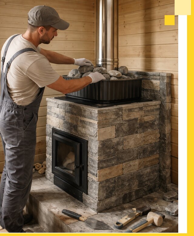 Печи для парной в Оренбурге, производство, монтаж и обслуживание