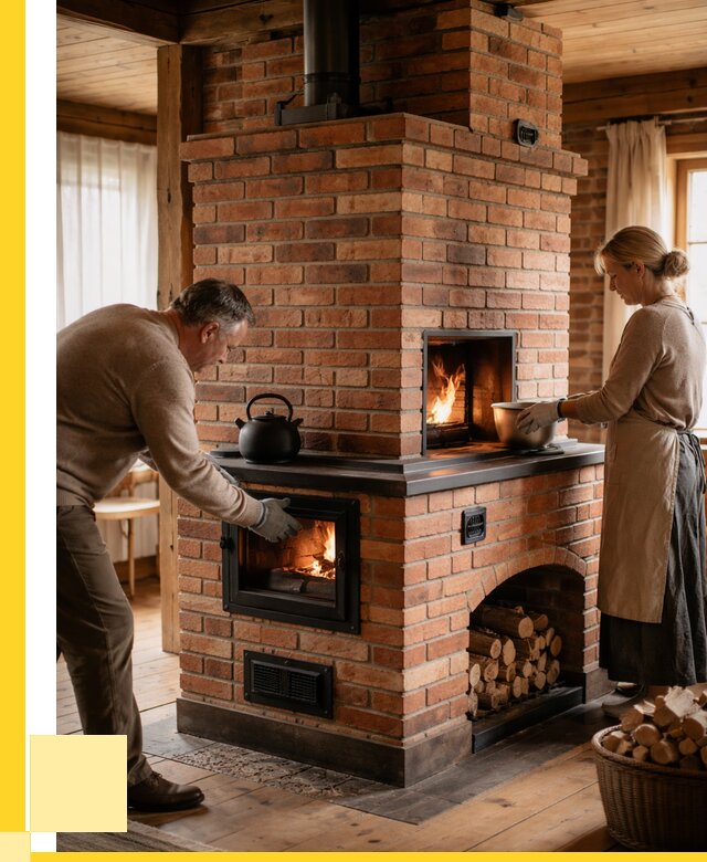 Печи для загородного дома под ключ в Оренбурге от 81352 р. | ЭриданРнб