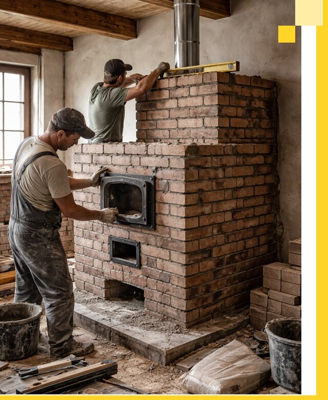 Печи для загородного дома под ключ в Оренбурге — монтаж и сервис