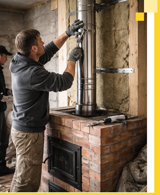 Изготовление и монтаж печей и дымоходов под ключ в Оренбурге