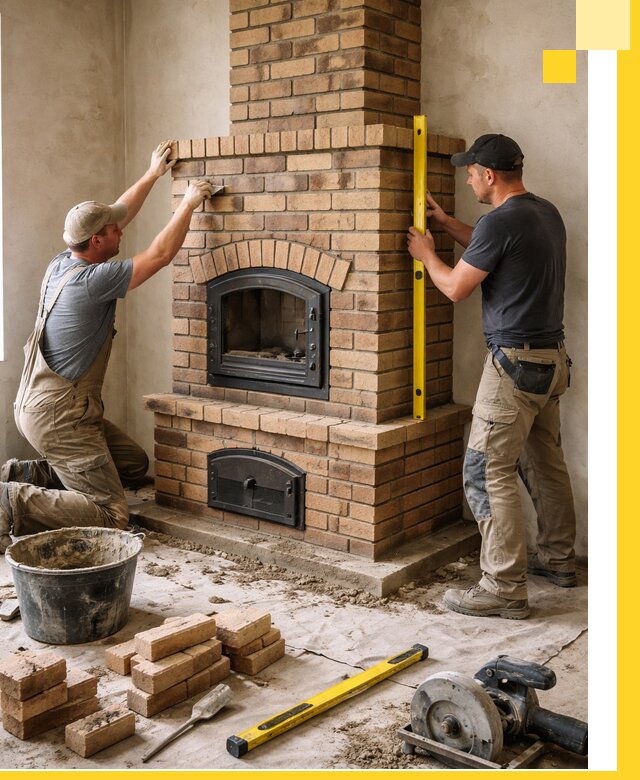 Продажа и установка печей и каминов для дома под ключ в Оренбурге