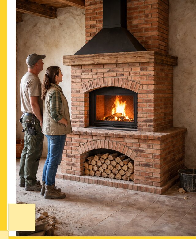 Печи камины из кирпича в Оренбурге от 122028 р. | ЭриданРнб