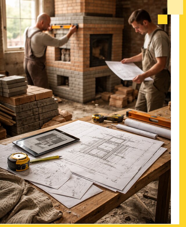 Проекты печей и каминов с индивидуальным дизайном в Оренбурге