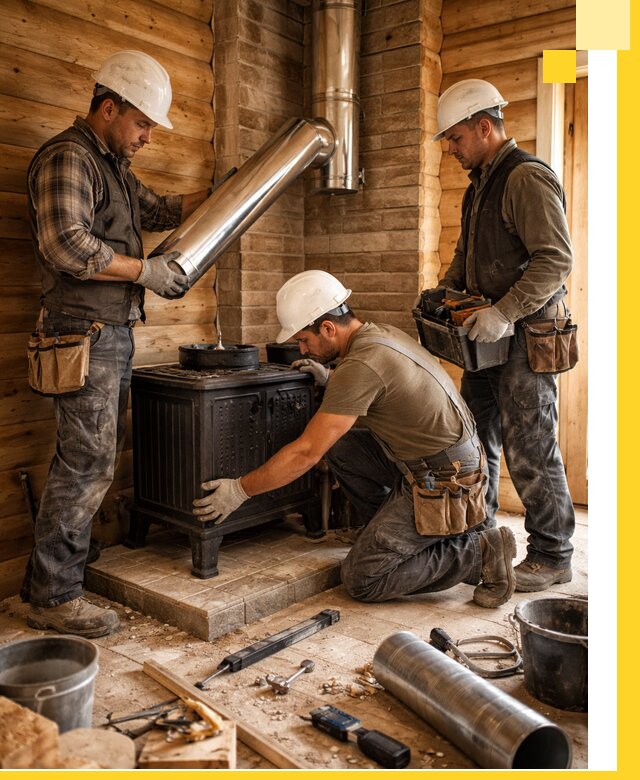 Профессиональный монтаж банных печей и дымоходов в Оренбурге
