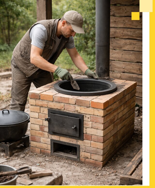 Изготовление и установка печей для казана в Оренбурге под ключ