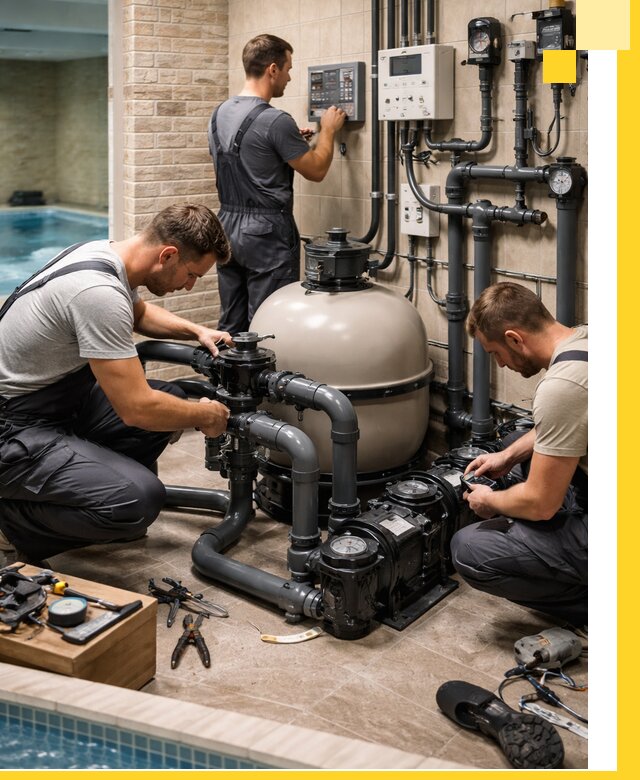 Комплексное оборудование для бассейнов под ключ в Оренбурге