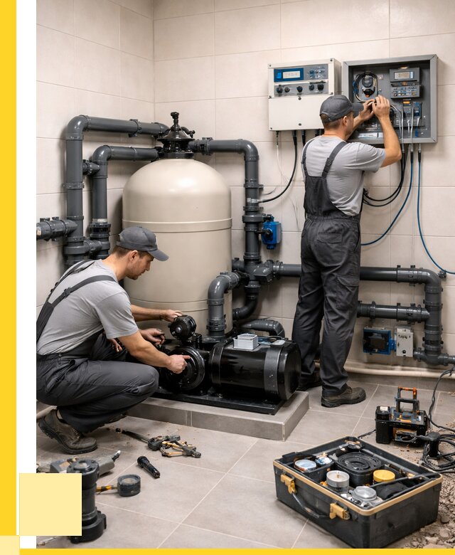 Монтаж оборудования для бассейнов в Оренбурге от 40676 р. | ЭриданРнб