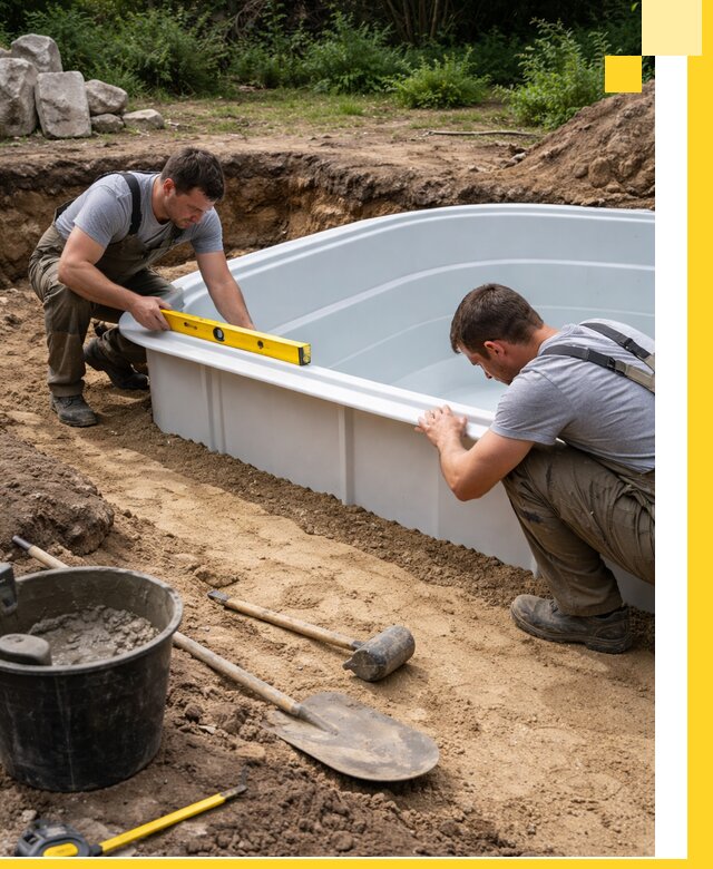Производство и установка пластиковых бассейнов в Оренбурге под ключ