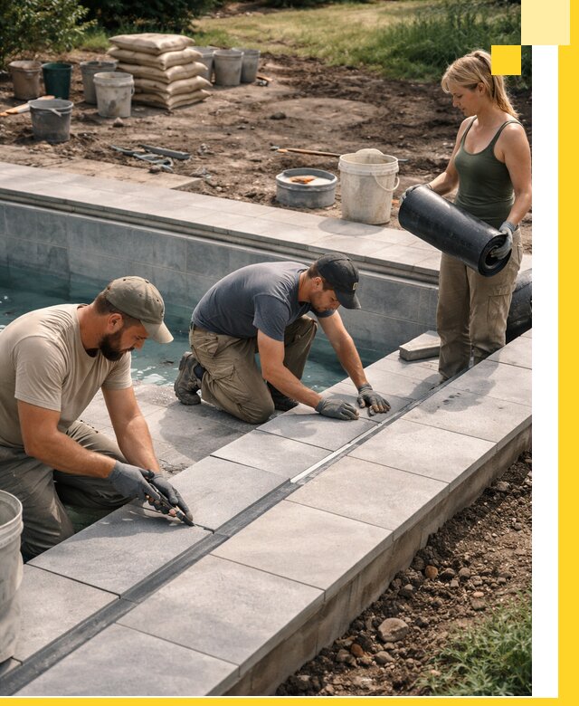 Строительство и монтаж уличных бассейнов под ключ в Оренбурге