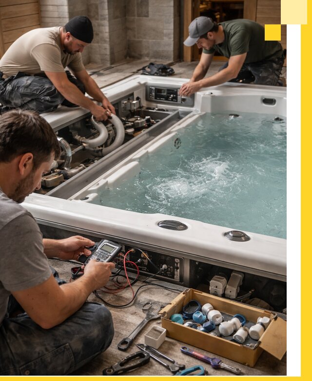 Гидромассажные бассейны под ключ в Оренбурге, дизайн и монтаж