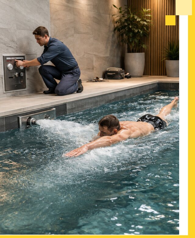 Проектирование и монтаж бассейнов с противотоком в Оренбурге