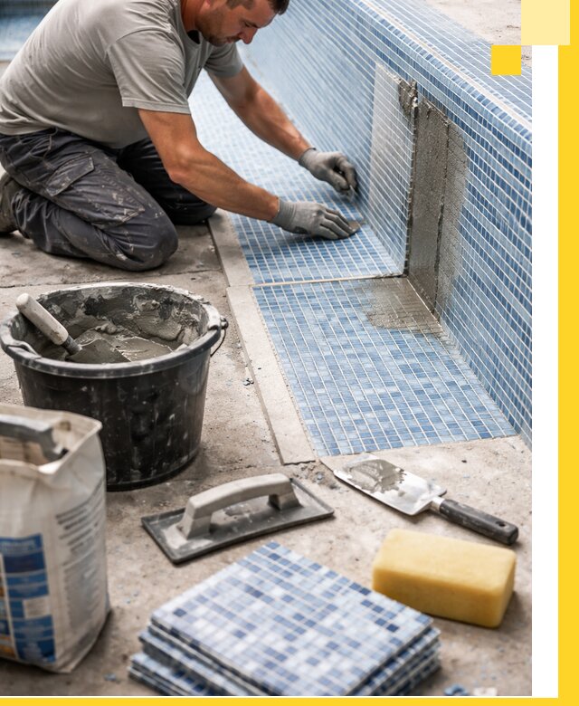 Укладка и ремонт мозаики для бассейнов под ключ в Оренбурге