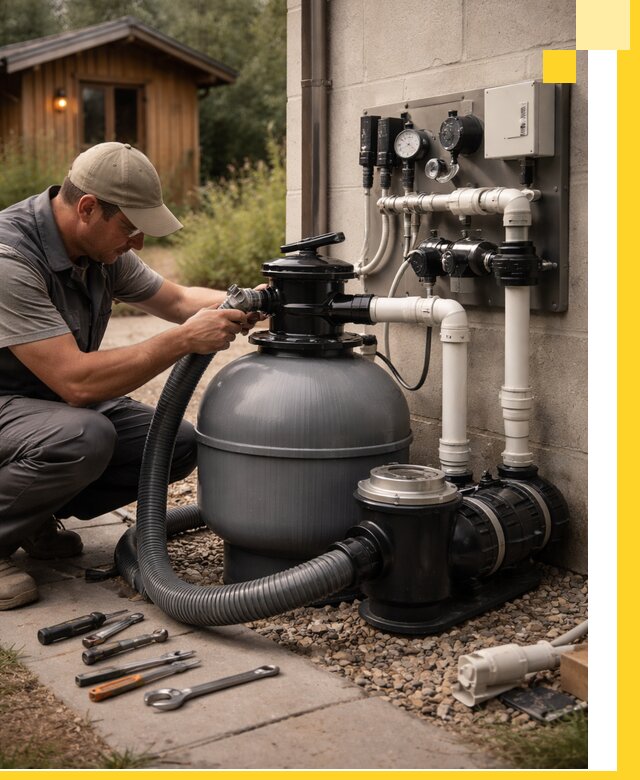 Продажа и монтаж фильтров и насосов для бассейнов в Оренбурге