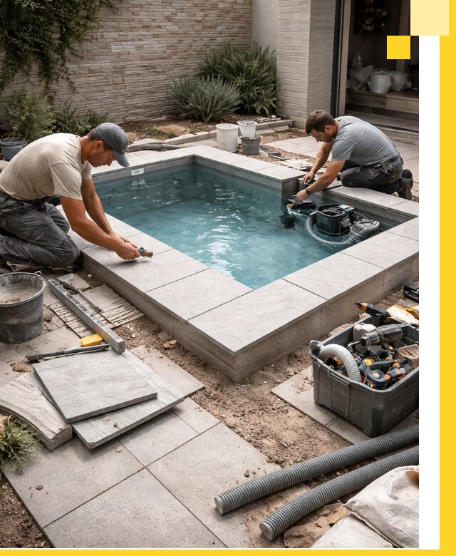 Мини бассейны под ключ в Оренбурге, дизайн и установка