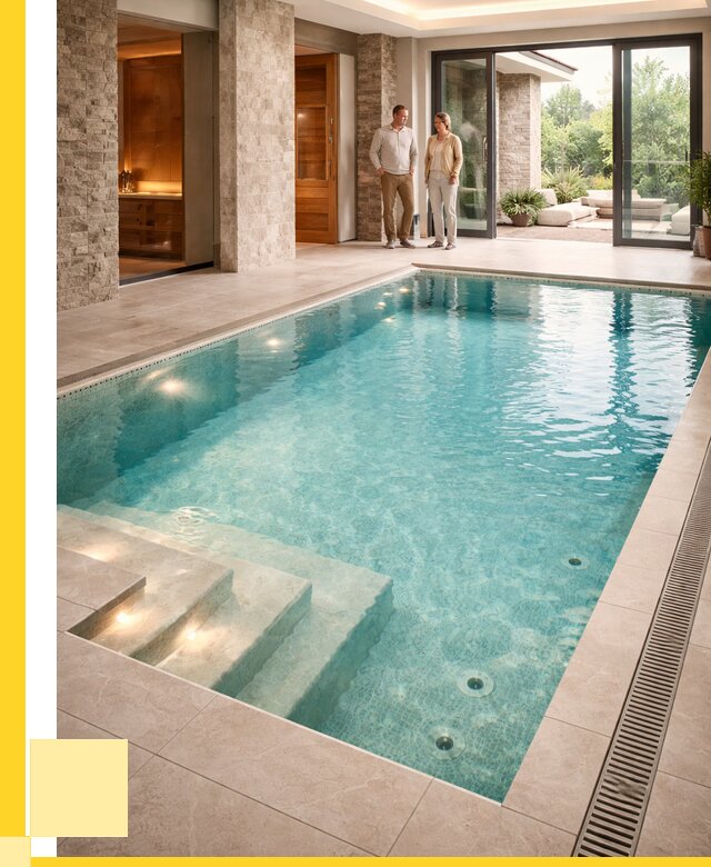 Бассейн во дворе в Оренбурге: проект, отделка от 1220280 р. | ЭриданРнб