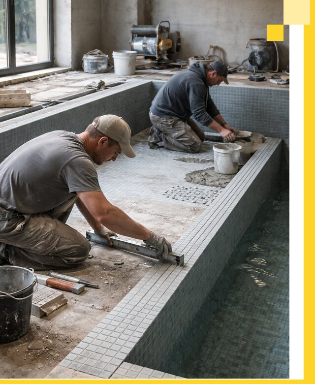 Строительство бассейна в частном доме в Оренбурге под ключ