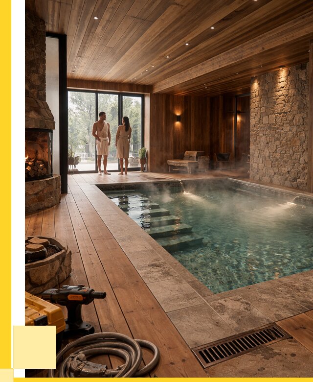 Проекты бань с бассейном под ключ в Оренбурге от 76268 р., ЭриданРнб