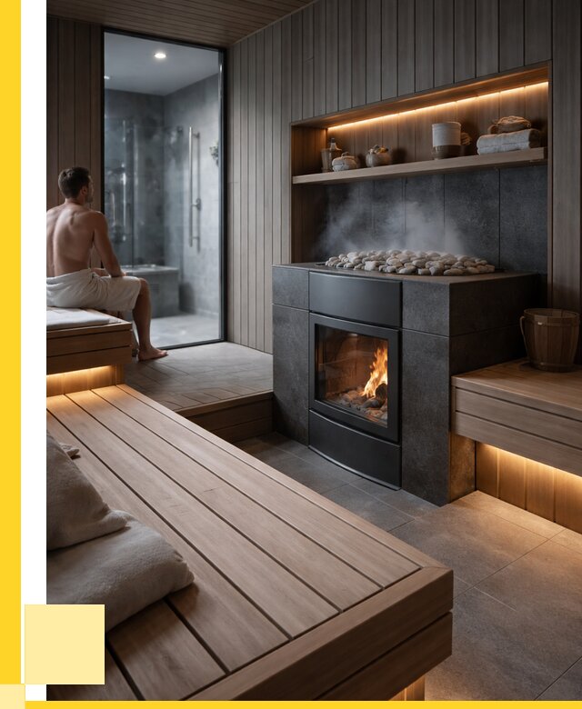 Проект сауны в частном доме в Оренбурге от 35592 р. | ЭриданРнб
