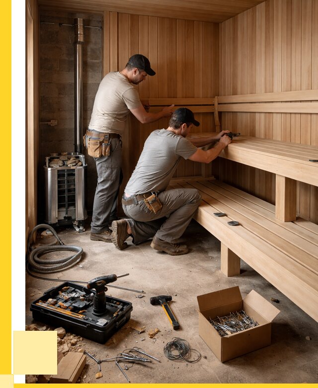 Монтаж саун под ключ в Оренбурге от 122028 р. | ЭриданРнб