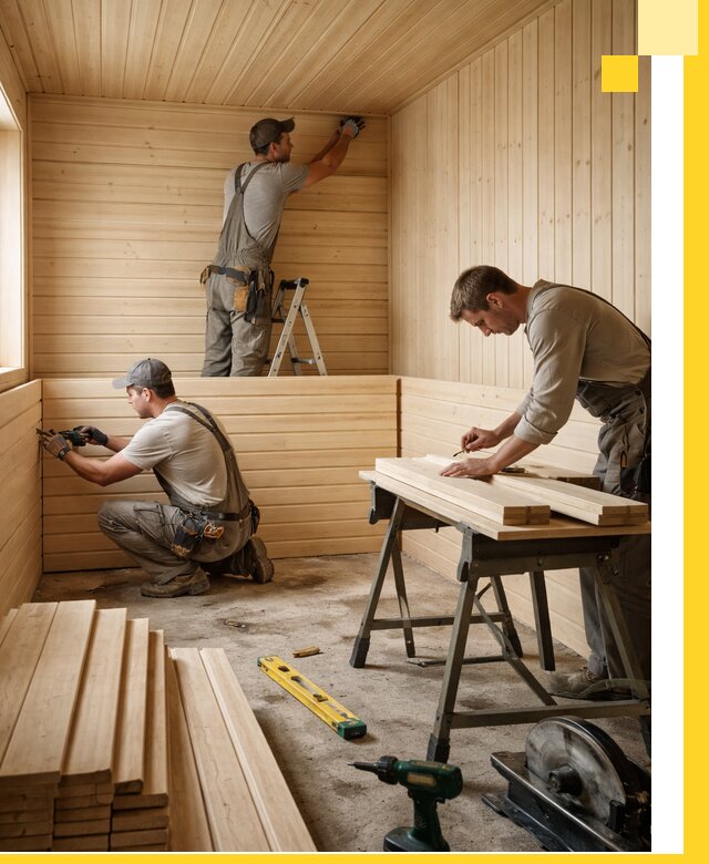 Обшивка саун в Оренбурге из натуральной древесины под ключ