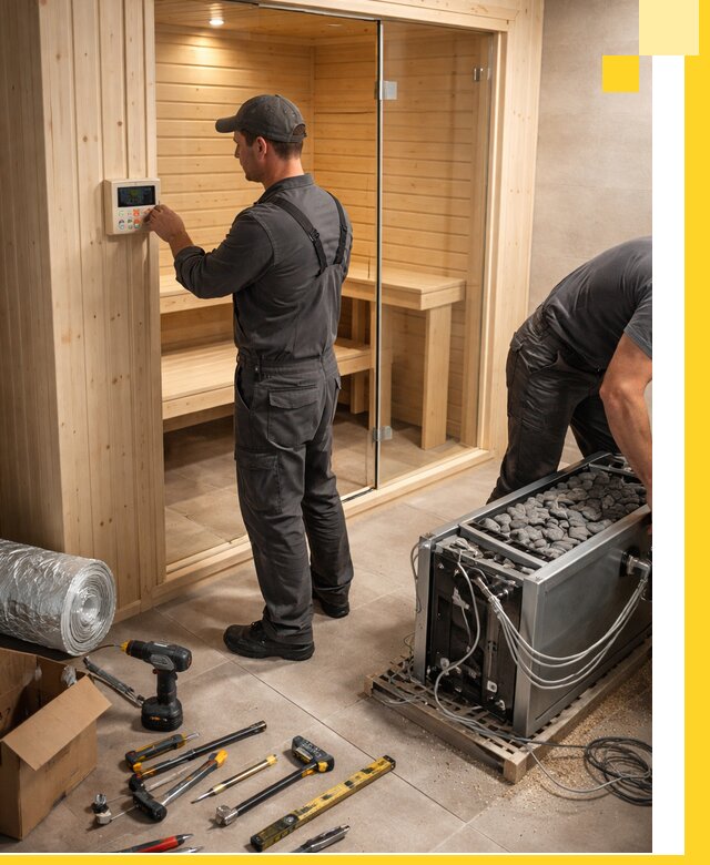 Поставка, установка и монтаж электрических саун в Оренбурге