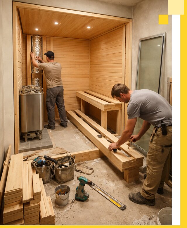 Проектирование и установка домашних саун под ключ в Оренбурге