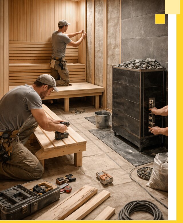 Дизайн и строительство интерьерных саун под ключ в Оренбурге