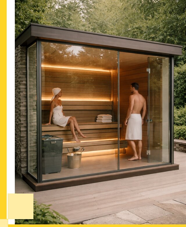 Сауна стеклянная и двери для сауны в Оренбурге от 254225 р. | ЭриданРнб
