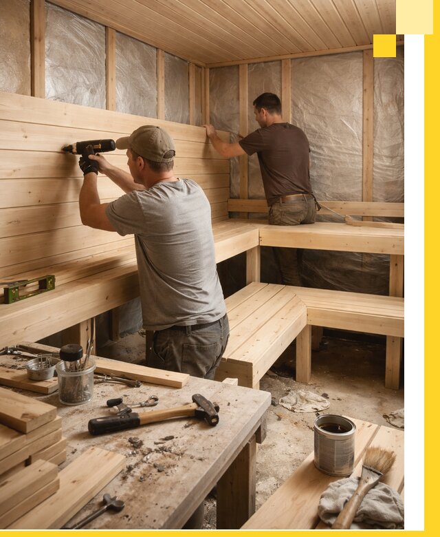 Профессиональная отделка бань и саун под ключ в Оренбурге