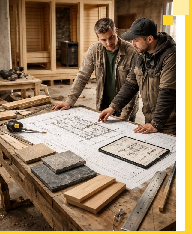 Проекты бань под ключ и планы строительства в Оренбурге