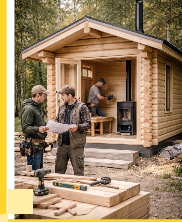 Монтаж бань под ключ в Оренбурге — от 203380 р. | ЭриданРнб