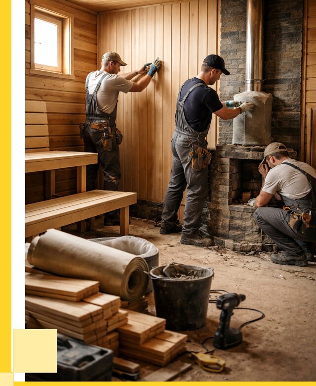 Ремонт бань под ключ в Оренбурге от 45761 р. | ЭриданРнб