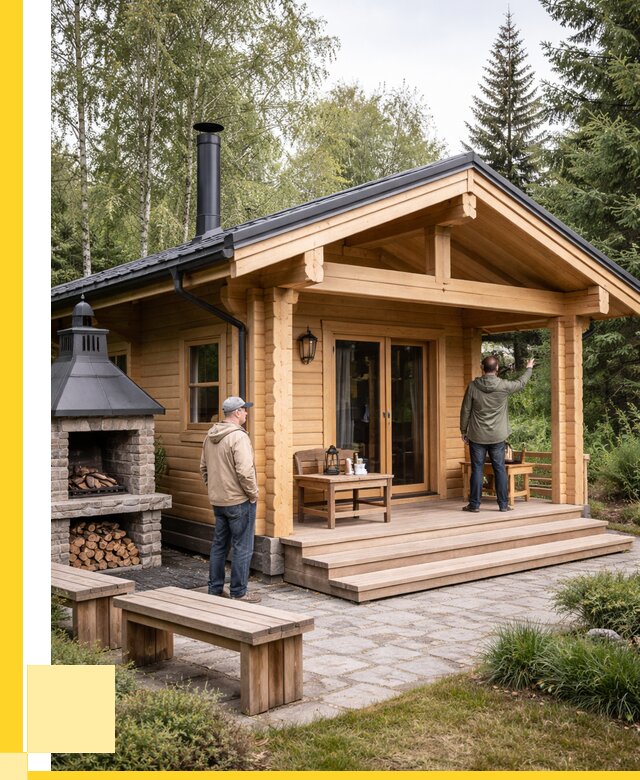 Деревянные бани под ключ в Оренбурге от 457605 р. | ЭриданРнб