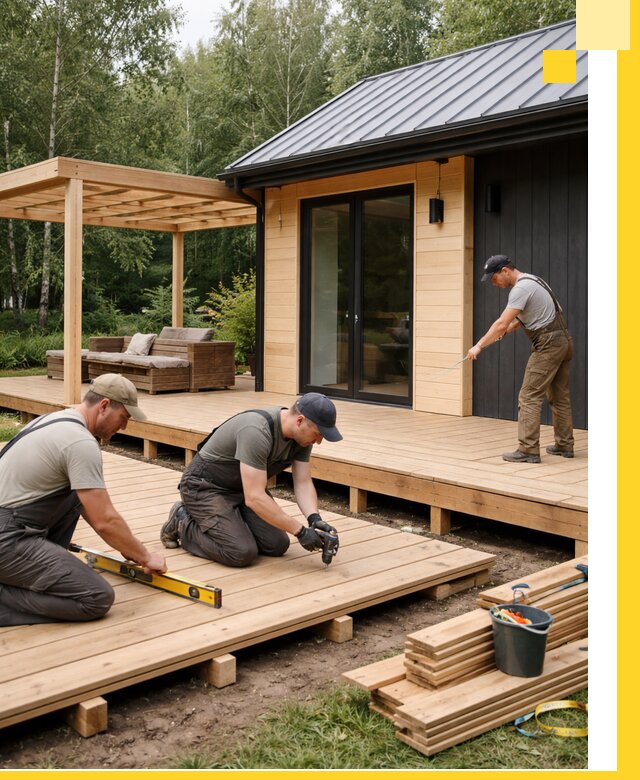 Строительство бань с террасой и бассейном под ключ в Оренбурге