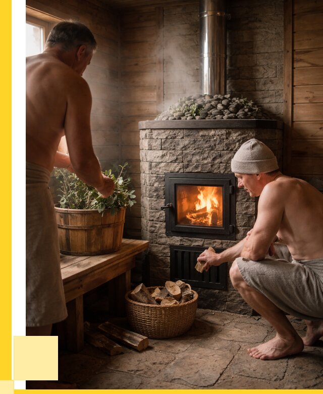 Банные печи под ключ в Оренбурге от 45761 р. | ЭриданРнб кирпичная