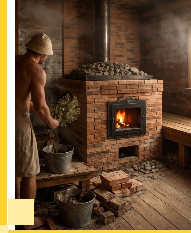 Кирпичные банные печи в Оренбурге от 91521 р. | ЭриданРнб