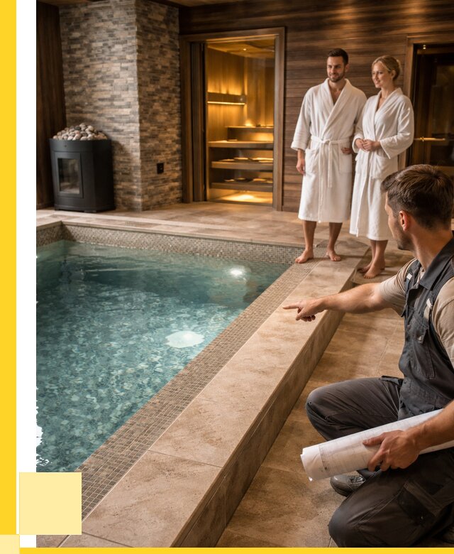 Проект бани с бассейном под ключ в Оренбурге от 66099 р. | ЭриданРнб