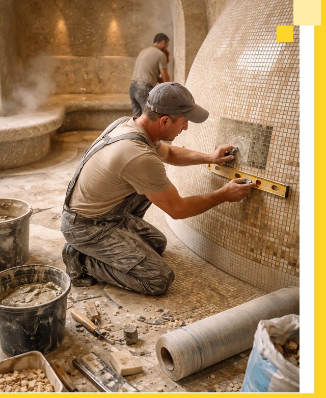 Хамам под ключ в Оренбурге: проектирование, строительство, отделка